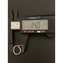 Load image into Gallery viewer, 18K Gold Earrings Hoops Loops Small 0.97 grams White Gold - Rafant