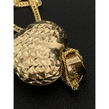 Load image into Gallery viewer, 18K Gold Necklace Chain 17.75 inches with Puffed Heart Pendant 1.91 grams - Rafant