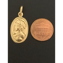 Load image into Gallery viewer, 18K Gold Oval Woman Lady Pendant - Rafant