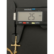 Load image into Gallery viewer, 18K Gold Necklace Chain 18 inches Cross Pendant 2.48 grams - Rafant