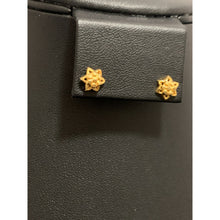 Load image into Gallery viewer, 18K Gold Stud Earrings Screw Type Star 0.41 grams - Rafant