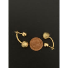 Load image into Gallery viewer, 18K Gold Earrings Post Dangle Balls 2.58 grams - Rafant