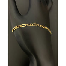 Load image into Gallery viewer, 18K Gold Bracelet Figaro 7 inches 1.44 grams - Rafant