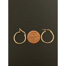 Load image into Gallery viewer, 18K Gold Earrings Hoops Loops 1.22 grams Small - Rafant