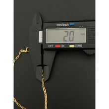 Load image into Gallery viewer, 18K Gold Bracelet Paper Clips Size 7.5 inches 1.02 grams - Rafant