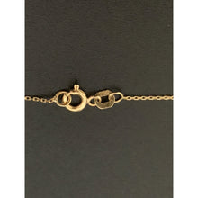 Load image into Gallery viewer, 18K Gold Necklace Chain 16.5 inches with Puffed Heart Pendant Charm 1.69 grams - Rafant