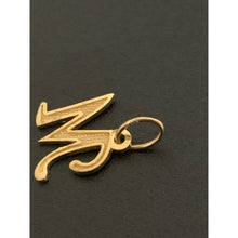 Load image into Gallery viewer, 18K Gold Pendant Charm Letter M 0.77 grams - Rafant