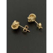 Load image into Gallery viewer, 18K Gold Earrings Stud Knot Small - Rafant