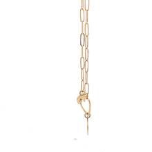 Load image into Gallery viewer, 18K Yellow Gold Bracelet Paperclip Heart 7.5 inches 2.32 grams - Rafant