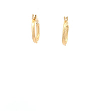 Load image into Gallery viewer, 18K Yellow Gold Earrings Hoops Tiny 0.87 grams - Rafant