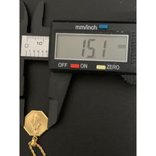 Load image into Gallery viewer, 18K Gold Necklace Chain 18 inches with Sacred Heart Mother Mary Pendant 2.64 grams - Rafant