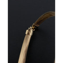 Load image into Gallery viewer, 18K Saudi Gold Bracelet Soft Mesh Flexible Bangles 2.18 grams Size 7 inches - Rafant