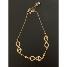 Load image into Gallery viewer, 18K Gold Bracelet Infinity 7 inches plus 1 inch extension 2.08 grams - Rafant