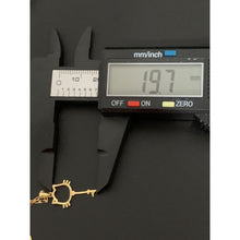 Load image into Gallery viewer, 18K Gold Necklace Chain Paperclip 15.75 inches Key Pendant 1.60 grams - Rafant