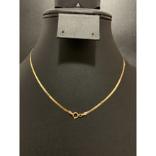 Load image into Gallery viewer, 18K Gold Necklace Chain Flat 14.75 inches 1.87 grams - Rafant