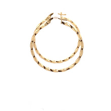 Load image into Gallery viewer, 18K Yellow Gold Earrings Hoops Spiral 1.37 grams - Rafant