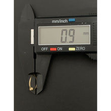 Load image into Gallery viewer, 18K Gold Earrings Hoops Beads Small Tiny 0.62 grams - Rafant