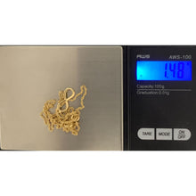 Load image into Gallery viewer, 18K Gold Necklace Twisted Chain 17.5 inches with Infinity Pendant 1.48 grams - Rafant