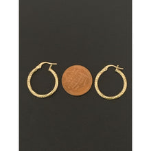 Load image into Gallery viewer, 18K Gold Earrings Hoops Loops 1.21 grams - Rafant