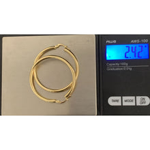 Load image into Gallery viewer, 18K Gold Earrings Hoops Loops 2.42 grams - Rafant