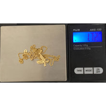 Load image into Gallery viewer, 18K Gold Necklace Chain 18 inches Twisted Eagle Bird Pendant 1.72 grams - Rafant