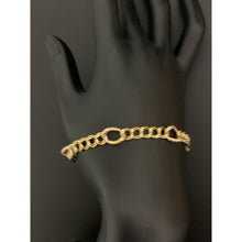 Load image into Gallery viewer, 18K Gold Bracelet Women Cable Link Chain 7.5 inches 3.75 grams - Rafant