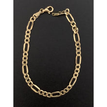 Load image into Gallery viewer, 18K Gold Chain Figaro Bracelet Size 7.5 Inches - Rafant