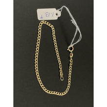 Load image into Gallery viewer, New Real 18k Saudi Gold Curb Link Chain Bracelet Size 7" - Rafant