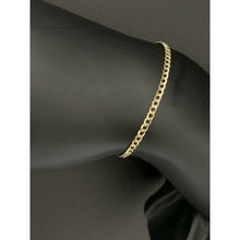 Load image into Gallery viewer, New Real 18k Saudi Gold Curb Link Chain Bracelet Size 7" - Rafant