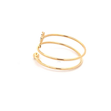 Load image into Gallery viewer, 18K Gold Ring Flower Spiral Size 8.5 - Rafant