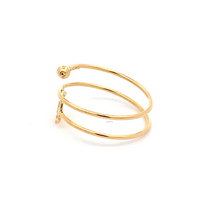 Load image into Gallery viewer, 18K Gold Ring Flower Spiral Size 8.5 - Rafant