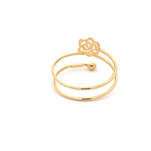 Load image into Gallery viewer, 18K Gold Ring Flower Spiral Size 8.5 - Rafant