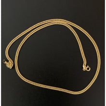 Load image into Gallery viewer, 18K Gold Chain Necklace Real Saudi Gold Curb 18" - Rafant
