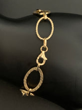 Load image into Gallery viewer, 18K Saudi Gold Bracelet Oval Cable Ling 7.5" - Rafant