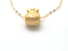 Load image into Gallery viewer, New Authentic 18K Saudi Gold 20" Necklace with Money Bag Pendant 24k Gold - Rafant