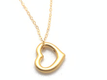 Load image into Gallery viewer, New Authentic 18K Saudi Gold 20" Necklace with Open Heart Pendant 24k Gold - Rafant