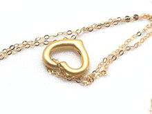 Load image into Gallery viewer, New Authentic 18K Saudi Gold 20" Necklace with Open Heart Pendant 24k Gold - Rafant
