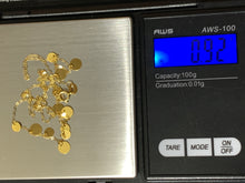 Load image into Gallery viewer, New Authentic 18K Saudi Gold 18" Necklace with Discs Circles Round Charms - Rafant