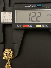 Load image into Gallery viewer, 18K Gold Necklace Rolo Chain 28" with Panther Pendant 5.40 grams - Rafant