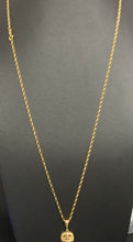 Load image into Gallery viewer, 18K Gold Necklace Rolo Chain 28" with Panther Pendant 5.40 grams - Rafant