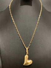 Load image into Gallery viewer, 18K Gold Necklace Chain 18 inches with Heart Pendant 9.65 grams - Rafant