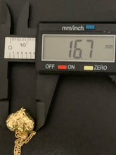 Load image into Gallery viewer, 18K Gold Necklace Chain 18 inches Puffed Heart Pendant 4.84 grams - Rafant