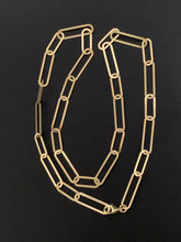 Load image into Gallery viewer, 18K Gold Necklace Chain 18 inches Paperclips 4.99 grams - Rafant