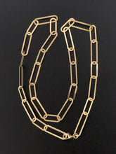 Load image into Gallery viewer, 18K Gold Necklace Chain 18 inches Paperclips 4.99 grams - Rafant