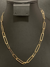 Load image into Gallery viewer, 18K Gold Necklace Chain 18 inches Paperclips 4.99 grams - Rafant