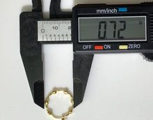 Load image into Gallery viewer, New Real 18K Saudi Gold Hoop Ball Earrings - Rafant