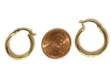 Load image into Gallery viewer, New Real 18K Saudi Gold Hoop Earrings 2.26 grams - Rafant