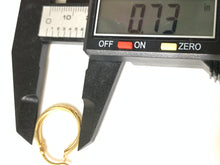 Load image into Gallery viewer, New Real 18K Saudi Gold Hoop Earrings 2.26 grams - Rafant