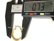 Load image into Gallery viewer, New Real 18K Saudi Gold Hoop Earrings 2.26 grams - Rafant