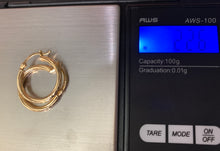 Load image into Gallery viewer, New Real 18K Saudi Gold Hoop Earrings 2.26 grams - Rafant